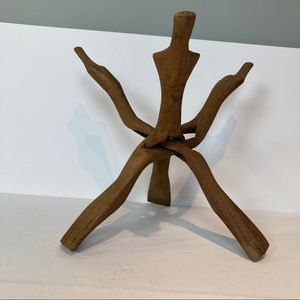 vintage wood sculpture